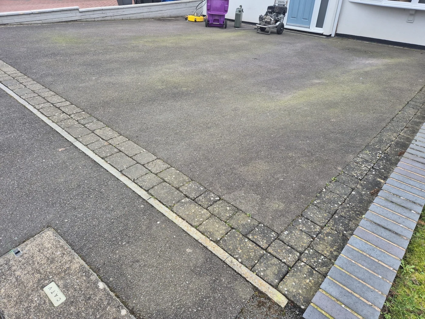 Before — Driveway cleaning