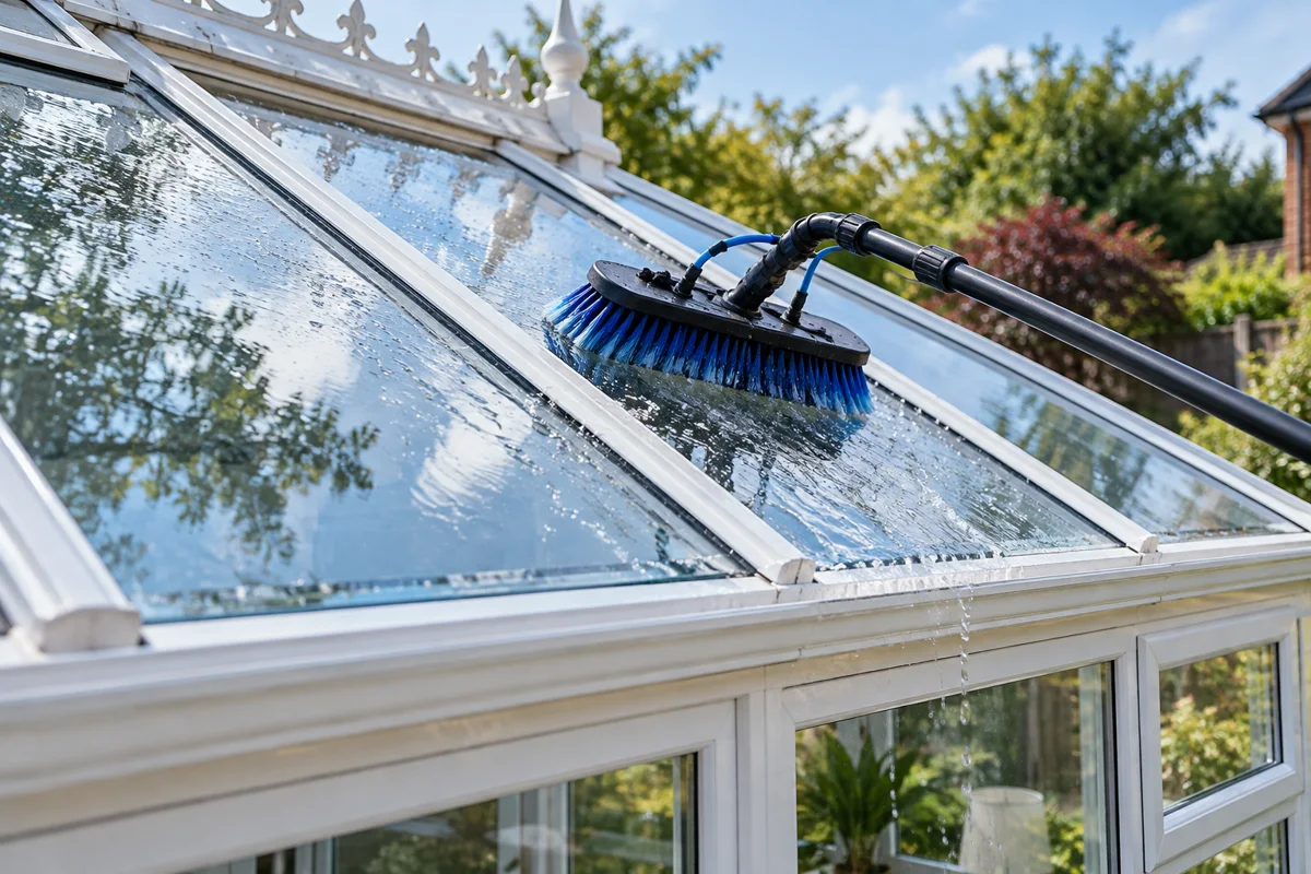 Illustrative conservatory roof cleaning service image