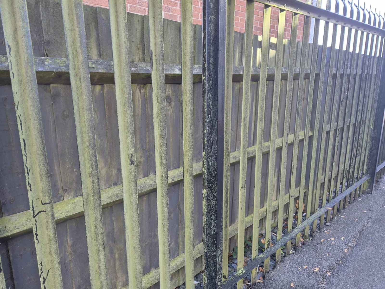 Before — Exterior railings